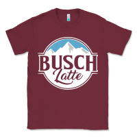 Burgundy premium busch Classic Tee - linhVisuals