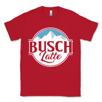 Red premium busch Classic Tee - linhVisuals