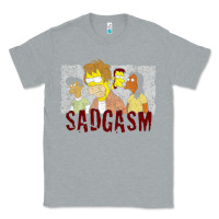 Heather Grey sadgasm Classic Tee - linhVisuals