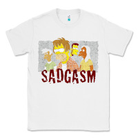 White sadgasm Classic Tee - linhVisuals