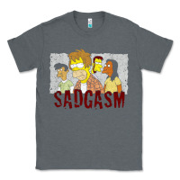 Charcoal Heather sadgasm Classic Tee - linhVisuals
