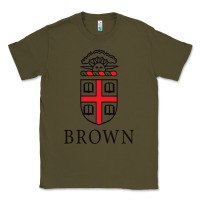 Army Green brown university Classic Tee - linhVisuals