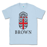 Dusty Blue brown university Classic Tee - linhVisuals