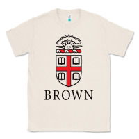 Natural brown university Classic Tee - linhVisuals