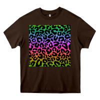 Chocolate Brown leopard glitter seamless pattern Heavy Core Tee - BundleAndBundleShop