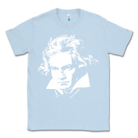 Dusty Blue beethoven Classic Tee - linhVisuals