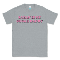 Heather Grey satan is my sugar daddy Classic Tee - linhVisuals