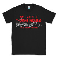 Black my train of thought derailed Classic Tee - linhVisuals
