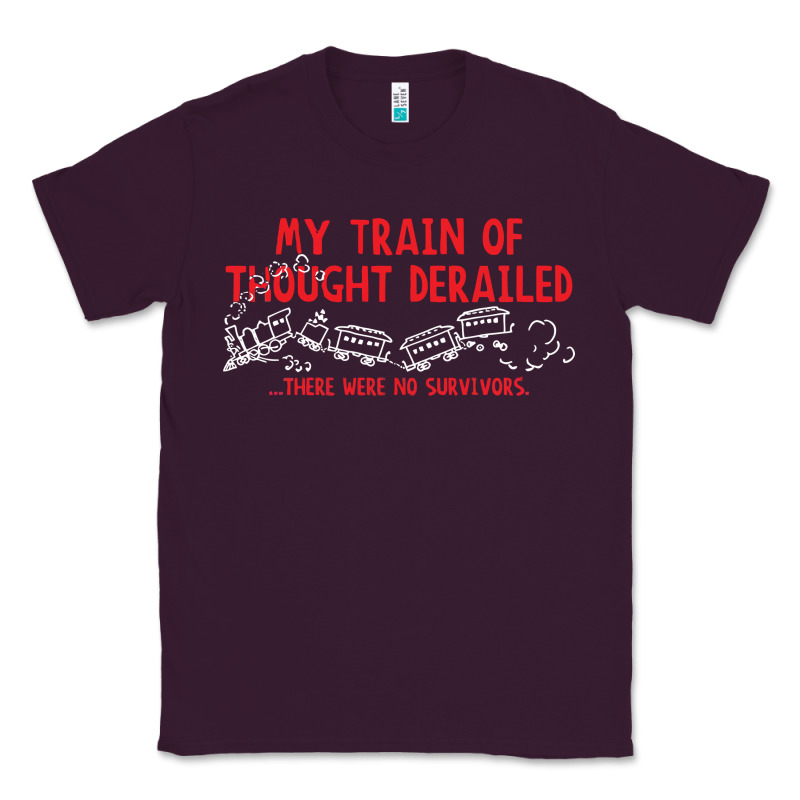 My Train Of Thought Derailed Classic Tee by linhVisuals | Teevron