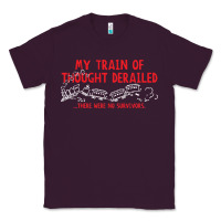 Plum my train of thought derailed Classic Tee - linhVisuals