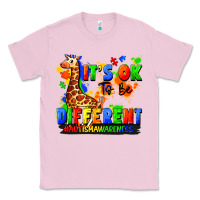 Bubblegum Pink it's ok to be different autism awareness Classic Tee - FaDigitalArtStudio