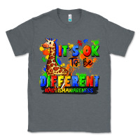 Charcoal Heather it's ok to be different autism awareness Classic Tee - FaDigitalArtStudio