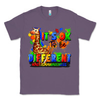 Lavender it's ok to be different autism awareness Classic Tee - FaDigitalArtStudio
