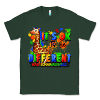 Sports Green it's ok to be different autism awareness Classic Tee - FaDigitalArtStudio
