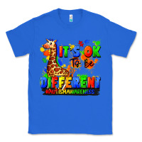 True Royal it's ok to be different autism awareness Classic Tee - FaDigitalArtStudio