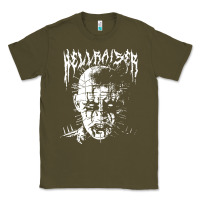 Army Green black metal pinhead Classic Tee - linhVisuals