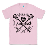Bubblegum Pink lacrosse legally beating people with sticks Classic Tee - linhVisuals