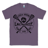 Lavender lacrosse legally beating people with sticks Classic Tee - linhVisuals