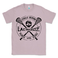 Lilac lacrosse legally beating people with sticks Classic Tee - linhVisuals