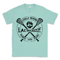 Seafoam lacrosse legally beating people with sticks Classic Tee - linhVisuals