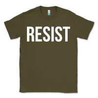Army Green resist Classic Tee - linhVisuals