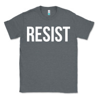 Charcoal Heather resist Classic Tee - linhVisuals