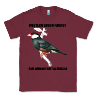 Burgundy Western Ground Parrot Rare Wild And West Australia Classic Tee - Bettercallsaul
