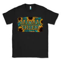 Black Sunflower Serappe Turquoise Gemstone Mama Tried Classic Tee - Jasminsmagicworld