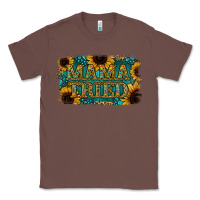 Chestnut Sunflower Serappe Turquoise Gemstone Mama Tried Classic Tee - Jasminsmagicworld