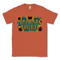 Copper Sunflower Serappe Turquoise Gemstone Mama Tried Classic Tee - Jasminsmagicworld