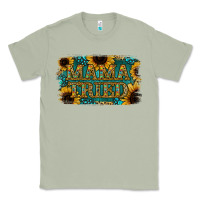 Matcha Sunflower Serappe Turquoise Gemstone Mama Tried Classic Tee - Jasminsmagicworld