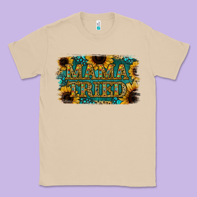 Sunflower Serappe Turquoise Gemstone Mama Tried Classic Tee Designed By Jasminsmagicworld