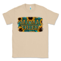 Mushroom Sunflower Serappe Turquoise Gemstone Mama Tried Classic Tee - Jasminsmagicworld