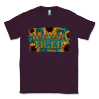 Plum Sunflower Serappe Turquoise Gemstone Mama Tried Classic Tee - Jasminsmagicworld