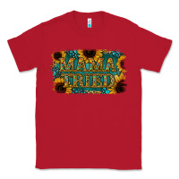 Red Sunflower Serappe Turquoise Gemstone Mama Tried Classic Tee - Jasminsmagicworld