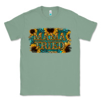 Sage Sunflower Serappe Turquoise Gemstone Mama Tried Classic Tee - Jasminsmagicworld