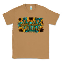 Toasted Coconut Sunflower Serappe Turquoise Gemstone Mama Tried Classic Tee - Jasminsmagicworld