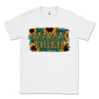 White Sunflower Serappe Turquoise Gemstone Mama Tried Classic Tee - Jasminsmagicworld