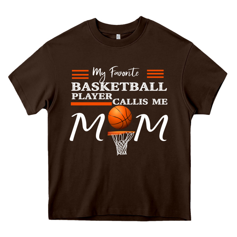 My Favorite Basketball Player Calls Me Mom Heavy Core Tee by Bettercallsaul | Teevron