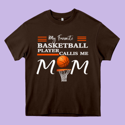 My Favorite Basketball Player Calls Me Mom Heavy Core Tee Designed By Bettercallsaul