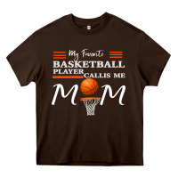 Chocolate Brown My Favorite Basketball Player Calls Me Mom Heavy Core Tee - Bettercallsaul