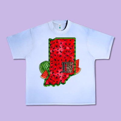 Indiana Watermelon Urban Heavy Tee Designed By Racoondesign