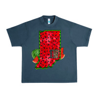 Midnight Navy indiana watermelon Urban Heavy Tee - RacoonDesign