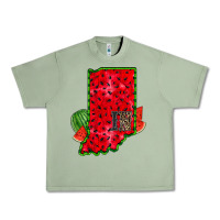 Oil Green indiana watermelon Urban Heavy Tee - RacoonDesign