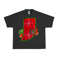 Pigment Black indiana watermelon Urban Heavy Tee - RacoonDesign