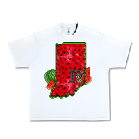 White indiana watermelon Urban Heavy Tee - RacoonDesign