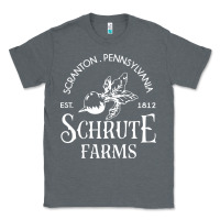 Charcoal Heather schrute farms Classic Tee - linhVisuals