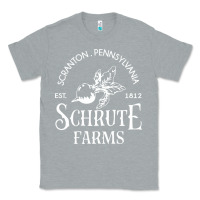 Heather Grey schrute farms Classic Tee - linhVisuals