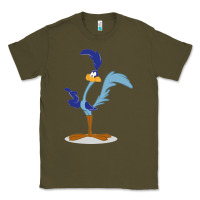 Army Green Road Runner Beep Classic Tee - linhVisuals