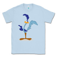 Dusty Blue Road Runner Beep Classic Tee - linhVisuals